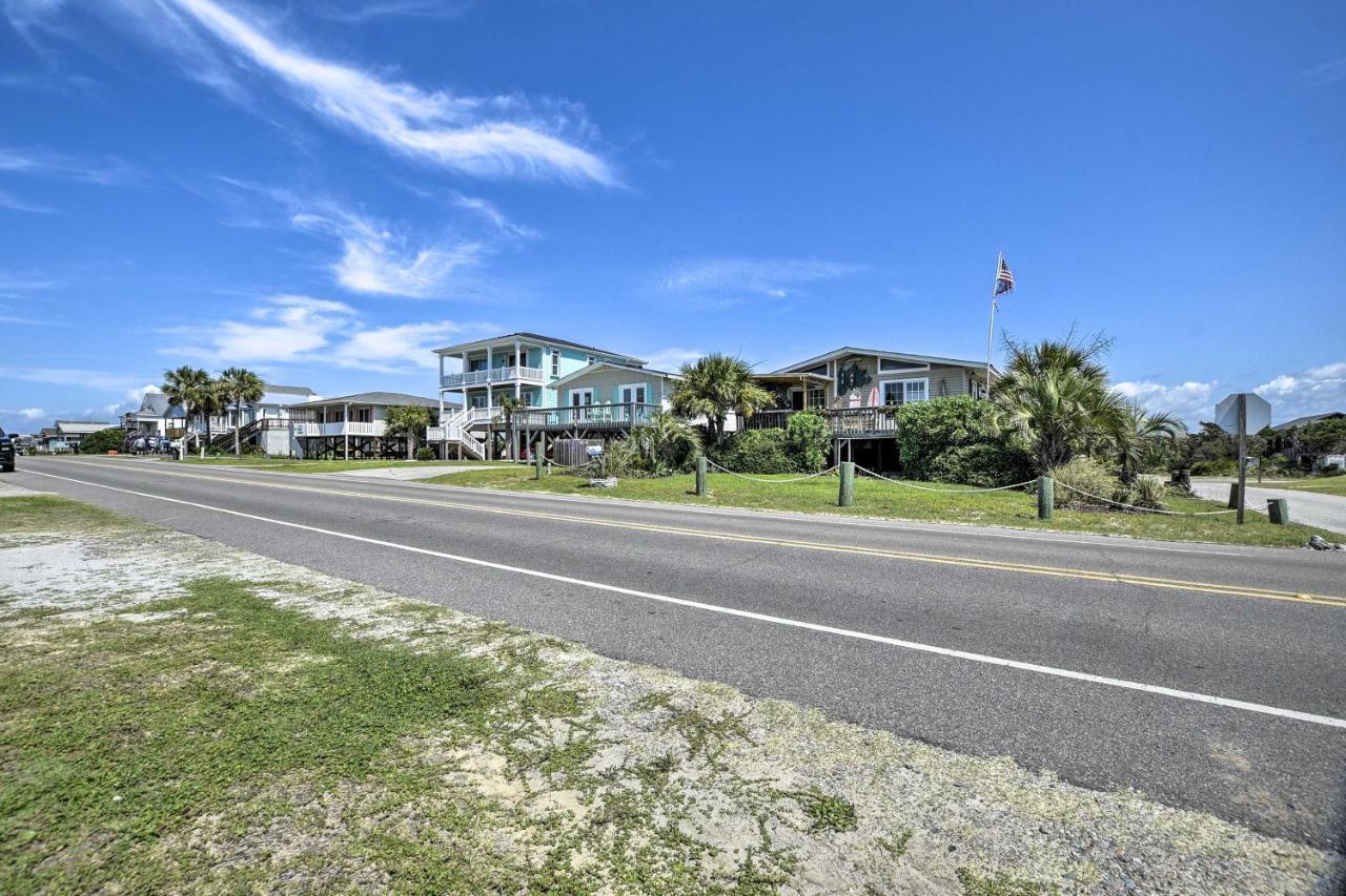 Oak Island Beach Abode With Deck Walk To Shore! Bagian luar foto